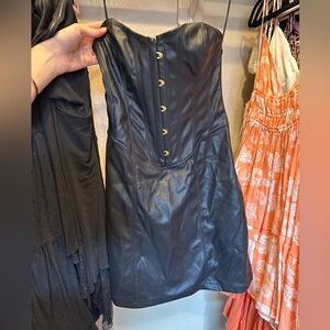 Urban Outfitters Black corset mini dress